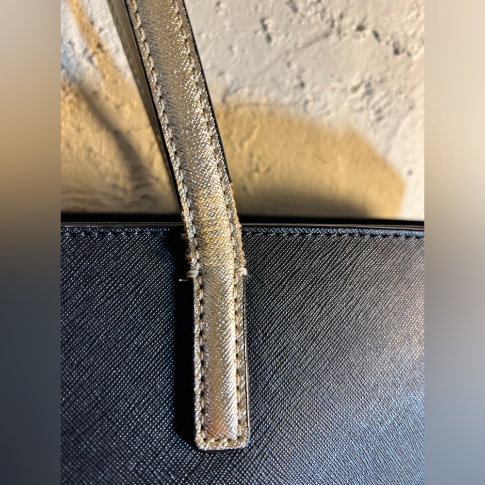 Kate Spade Black and Cream Tote Bag - GUC Rehab - See Callouts - Picture 4 of 16